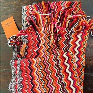 Missoni Multicolor Chevron Wool Blend Scarf - Original Tags. Never worn.